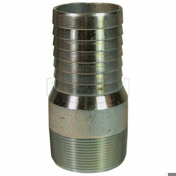 Dixon The Right Connection Global King King Combination Nipple, 2-7/8 in x 2-1/2-8, Global Hose Shank x GSTC30